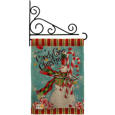 Double Sided 18.5'' H x 13'' W Polyester Christmas Flag Set