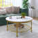 Breyon Nesting 4 Legs Round Coffee Table with Storage
