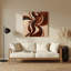 Art mural abstrait en métal beige 9 figuratif-3017433