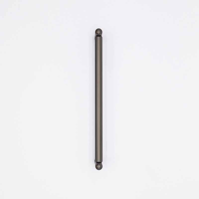 Knurled Brass Appliance Pull, 12", Graphite