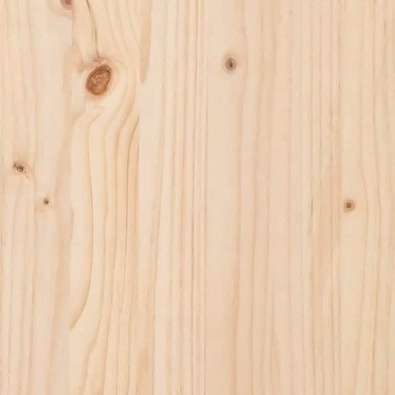 Bed Frame Solid Wood, Single (3'), Natural