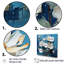 Fleurs blanches et bleues excentriques - salon d'art mural fleurs_105834-95900956-95900961