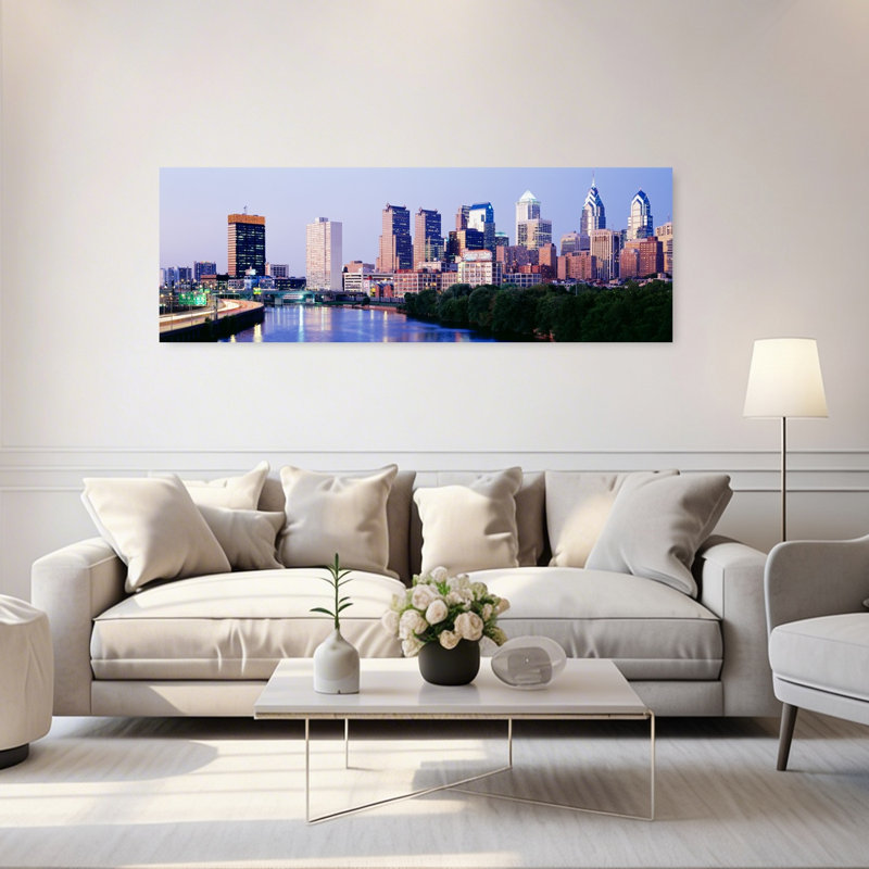 Philadelphia Pennsylvania USA by Jerry Driendl Photography - Wrapped Canvas Panoramic Print, 50.8 cm H x 152.4 cm W