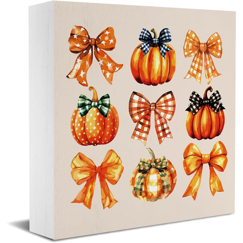 Mignon décorations d'automne à la citrouille avec décorations d'automne pour bureau à domicile