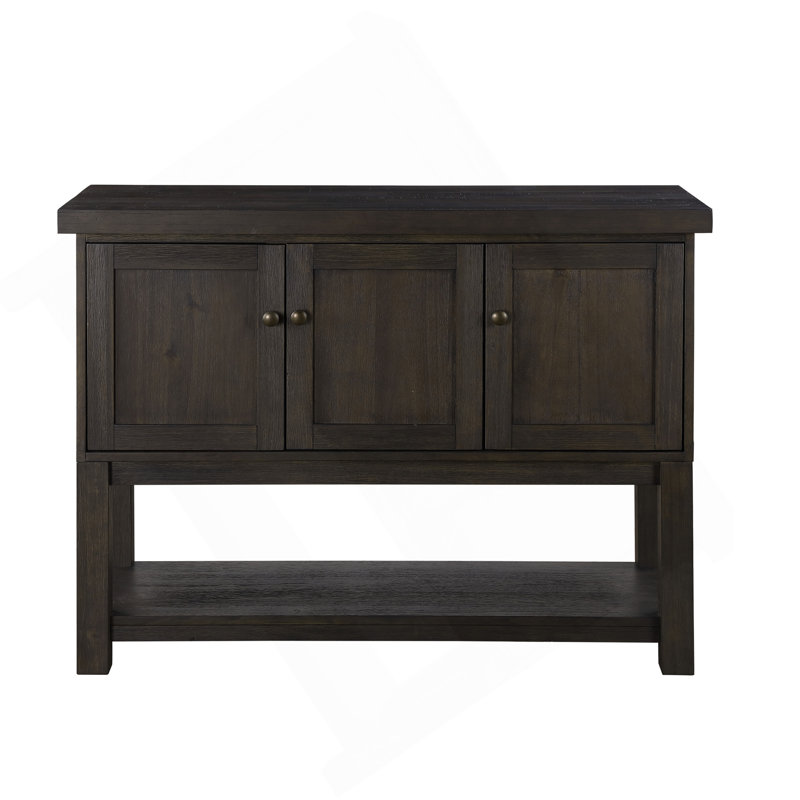 Haddie Distressed Walnut Finish Server