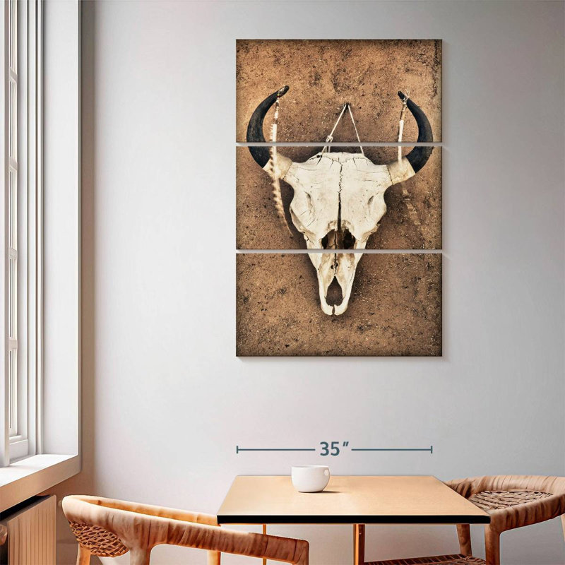 Kerner Cattle Skull, 65" H x 42" W