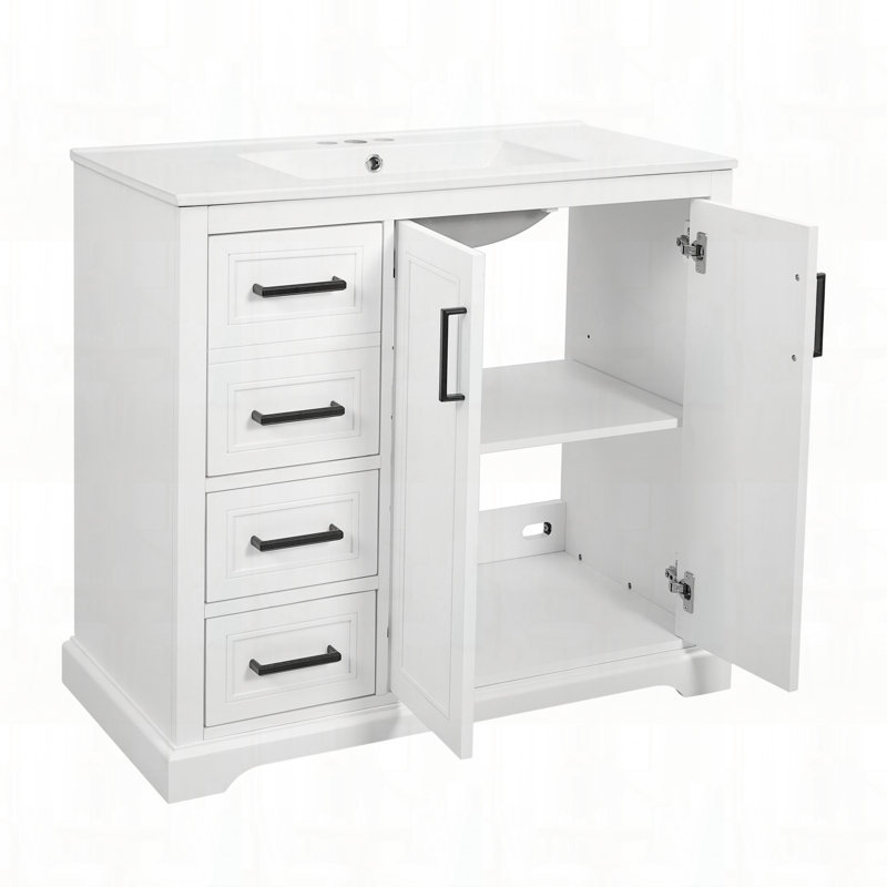 Meuble-lavabo 36 po avec lavabo en céramique