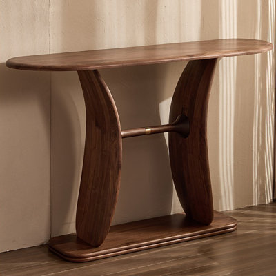 Modern style solid wood console table