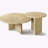 Exquisite Natural Marble Coffee Table Set, Blending Style and Functionality for a Sophisticated Living Space.