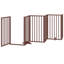 Barrière pour chien Archie & Oscar avec porte pliable 6 panneaux brun en bois de peuplier 189-1609789621
