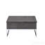 Table basse avec plateau relevable en chêne gris et chrome-724785173