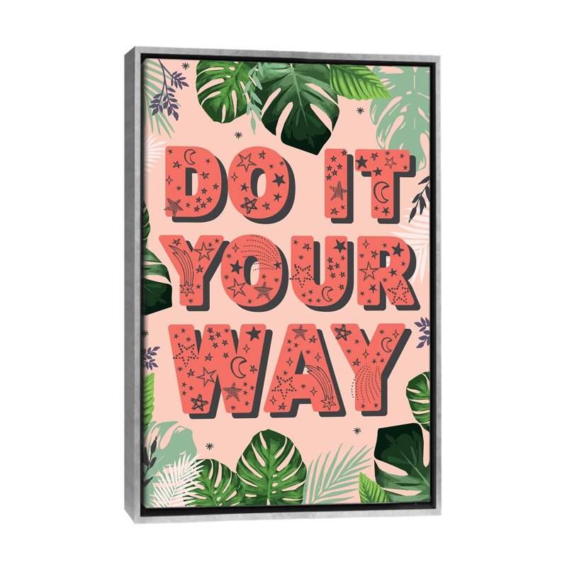 «Tween Everyday Far and Away I» par Lisa White boutons - reproduction d'art textuel, H 60 po x l 40po x P 1,5 po
