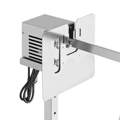 Electric Rotisserie Grill Kit with Adjustable Height, 88 lbs Load Capacity, 38W Motor, Stainless Steel Construction for BBQ and Gatherings