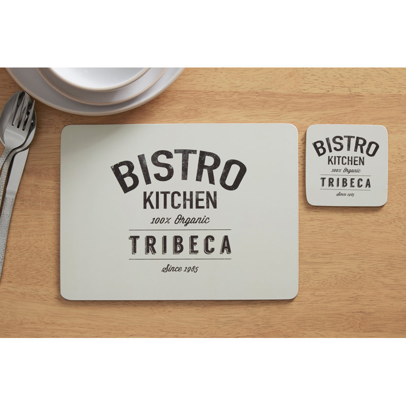 Cork Rectangle 4 Piece Placemat Set