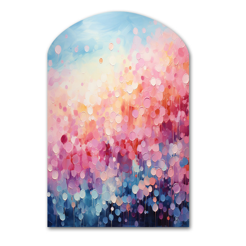 Coffeng - Art mural abstrait en métal avec paysages abstraits asymétriques, H 43 po x l 33 po