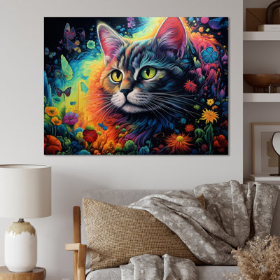 Portrait d'un beau chat gracieux - impression