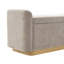 Banc de rangement rembourré avec charnière de sécurité et base robuste pour plusieurs pièces avec rangement interne spacieux-128632706