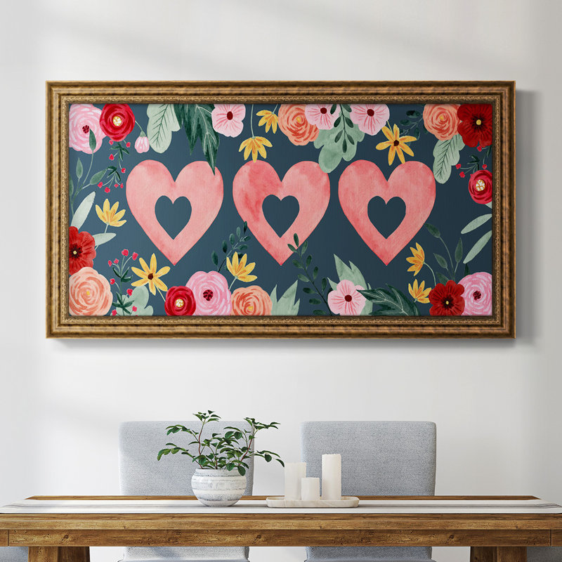 "Sweet Hearts Collection D", cadre photo unique, impression sur toile, H 21 po x l 37 po x P 1 po