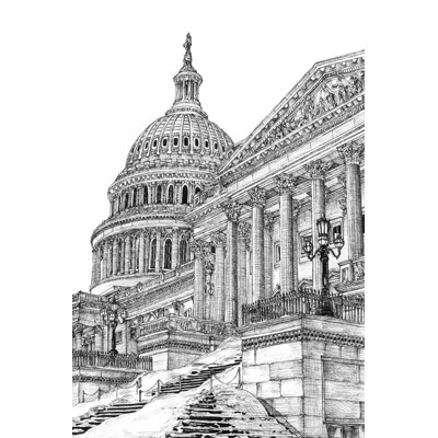 B&W US Cityscape - Washington DC
