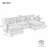 Corduroy Sectional Sofa-1163957811-1163957809