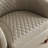 29.1'' W Top-Grain Genuine Leather Upholstered Barrel Chair-69528785