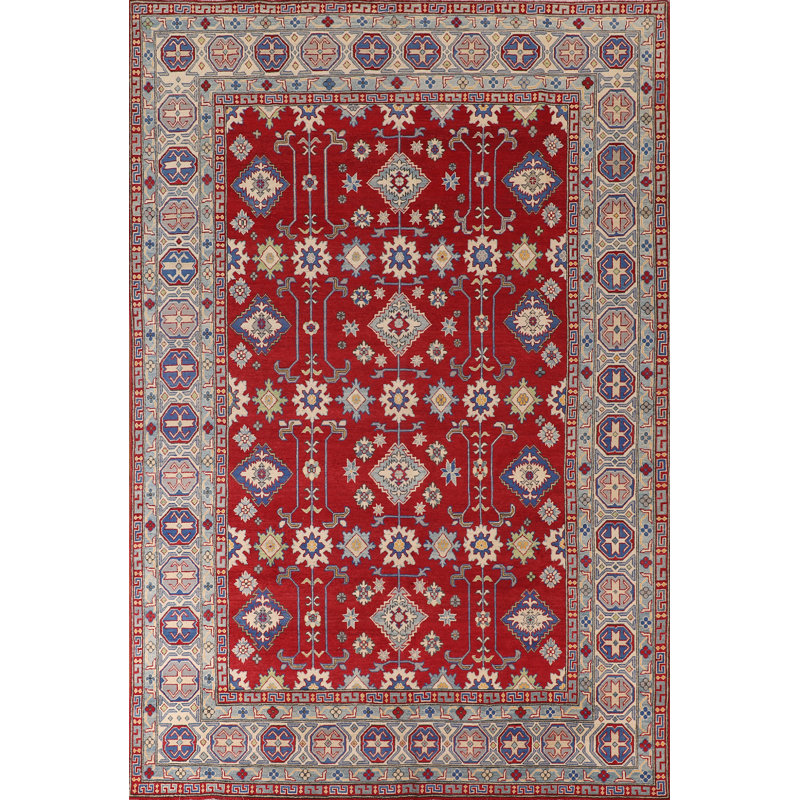 Handmade Red Kazak Oriental Area Rug 8x11