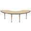 Table d'activité demi-lune 36 "x 72" avec pieds réglables-39310950-99075978