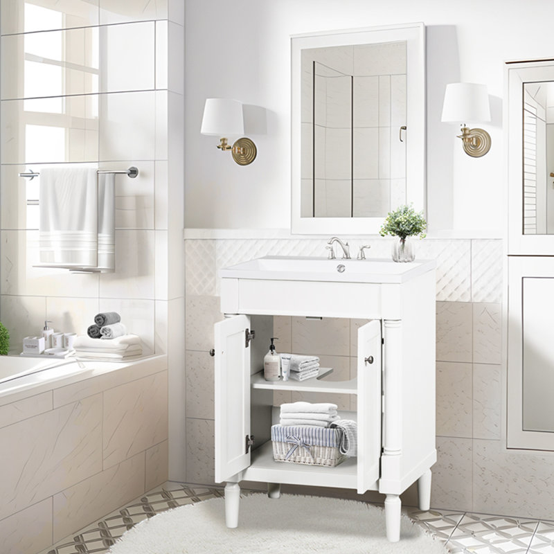 Armoire d'appoint Gared, Blanc