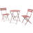 3-Piece Folding Bistro Set, Foldable Patio Furniture Set With Premium Frame-142120796