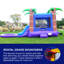 Glissoire d'eau HeroKiddo Enchanted Forest de qualité commerciale (avec ventilateur et piscine)
