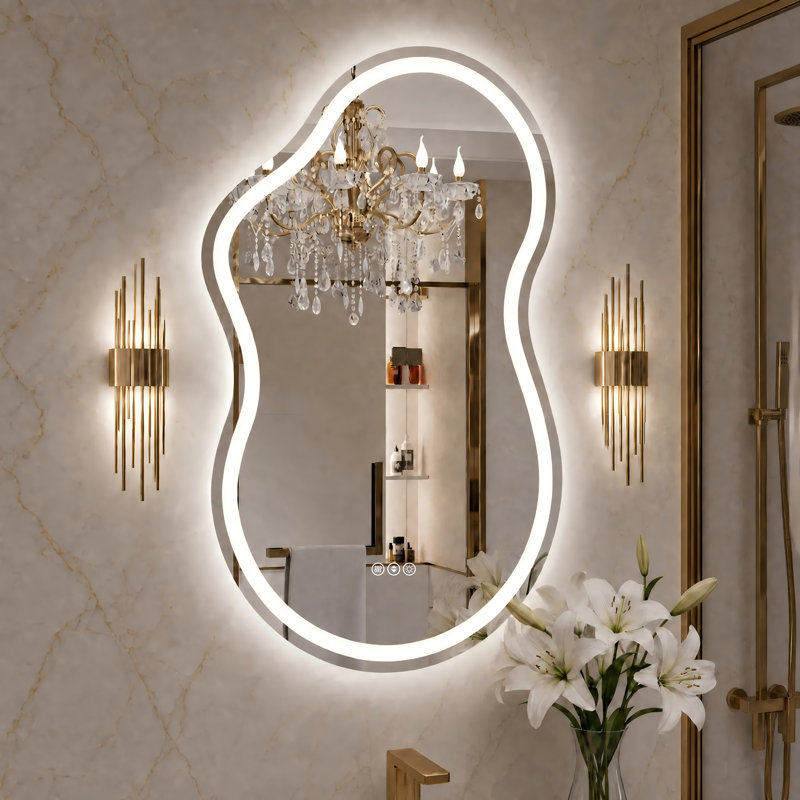 Miroir de salle de bain à DEL Lunara, 32 po x 20 po