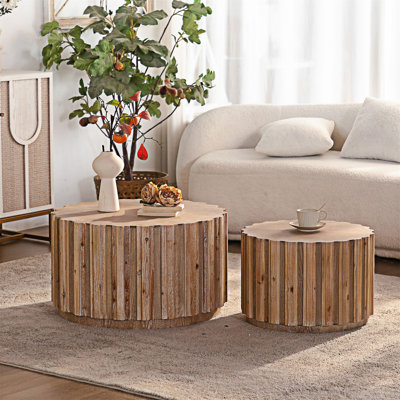 Ensemble de 2 tables basses gigognes
