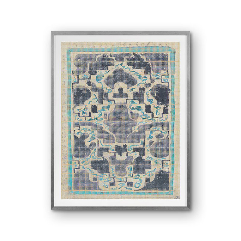 Rug Sketch 16 Print by Grand Archives