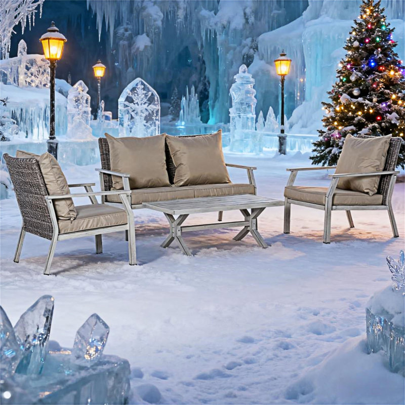 Outdoor Wicker Conversation Sofa Sets