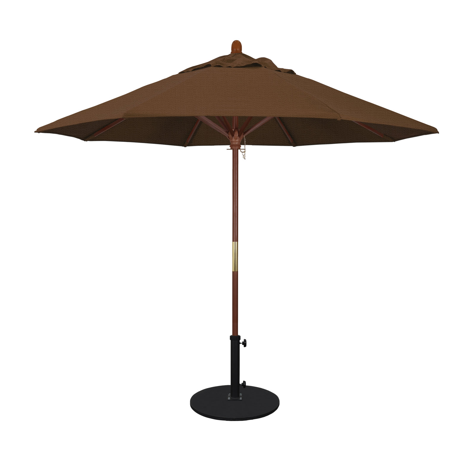 Manford 108'' Outdoor Umbrella, Teak Performance