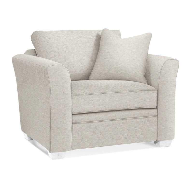 Bridgeport Armchair, White Performance Fabric; 0851-94, Frost White