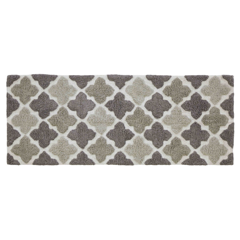 Tapis pour salle de bain Gerow, Gris