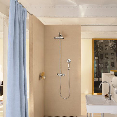 Montreaux Thermostatic Complete Shower System, Polished Nickel