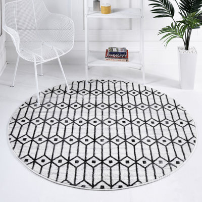 Tapis ivoire / gris Rowena