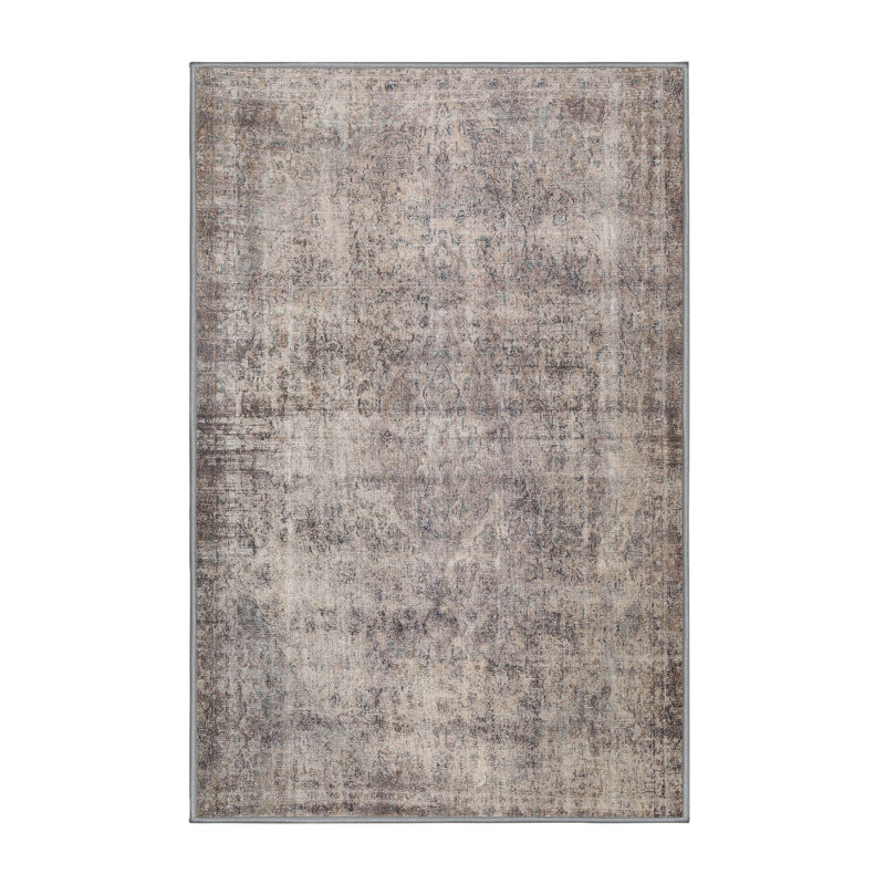 Tapis brun clair/beige traditionnel, Rectangle 2 pi x 3 pi