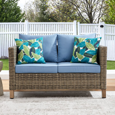 Outdoor Loveseat With Cushions by Ebern Designs