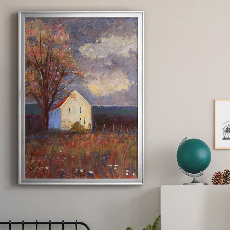 Impression encadrée de qualité supérieure - prêt à accrocher, H 36,5 po x l 26,5 po x P 1,25 po, Argent