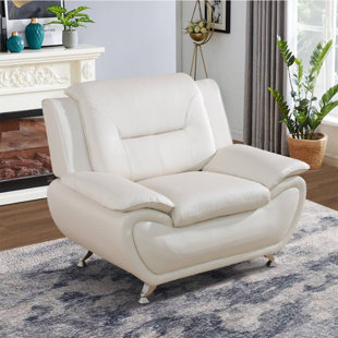 One  Seater Faux Leather Sofa