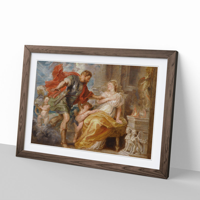 Modello by Peter Paul Rubens - Picture Frame Painting, Walnut, 27cm H x 36cm W x 2cm D