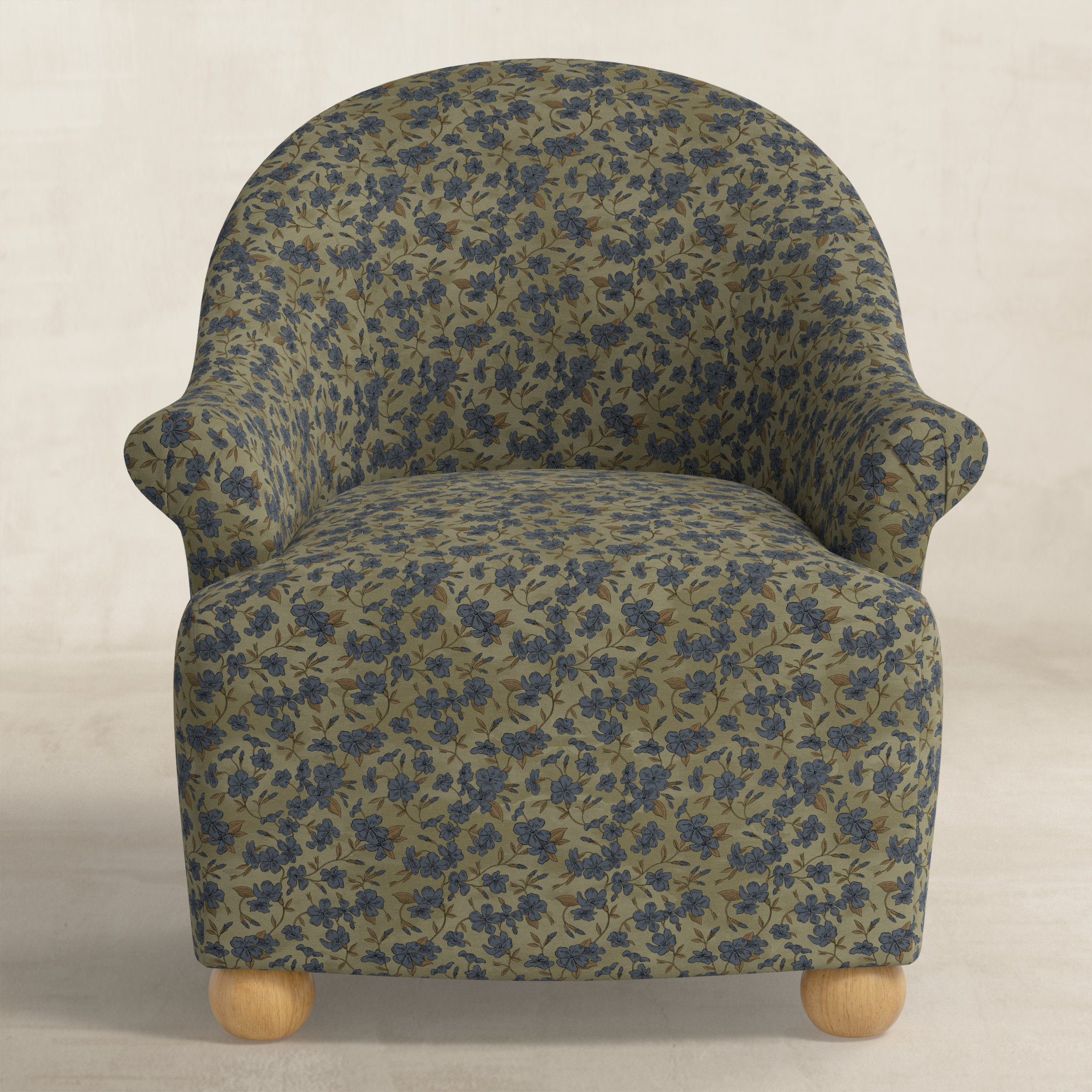 Upholstered Armchair, Sage