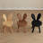 Solid Wood Rabbit Stool with Ear Backrest-1431075411