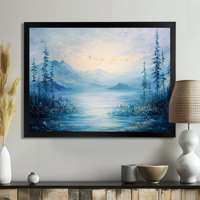 Parallel Peaks of Abstract Mountain Landscape III - Art moderne abstrait grand art mural