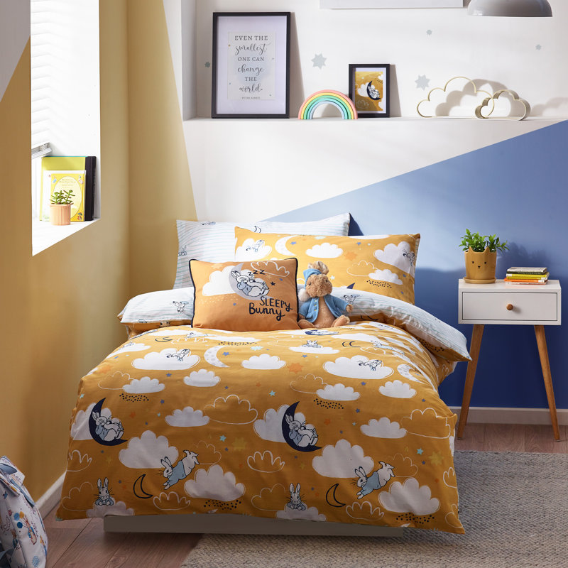 Sleepy Head Peter Rabbit 144 TC, Double, Ochre