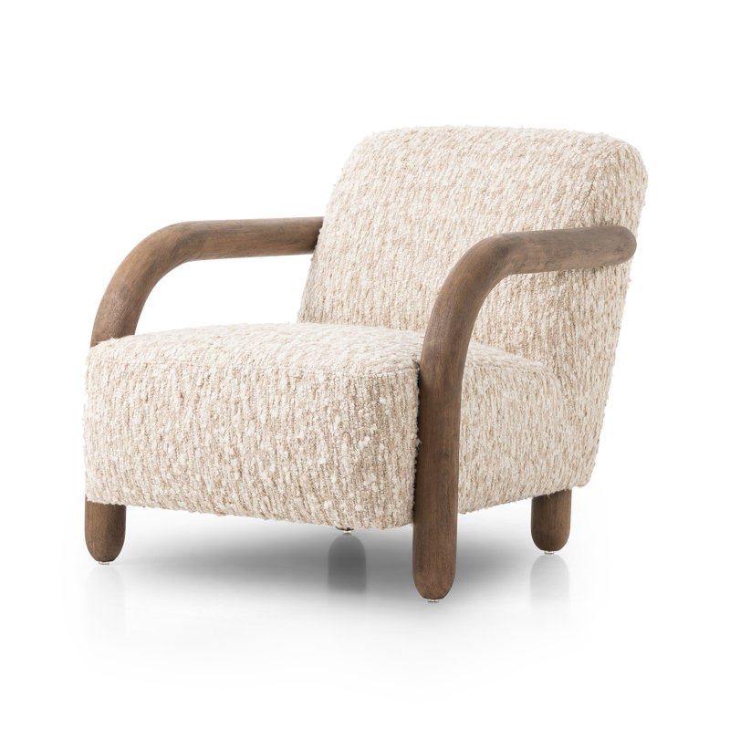 Risco Armchair, Solema Cream Acrylic, Distressed Natural, Distressed Natural