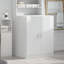 Awab Solid Wood Freestanding Linen Cabinet-1573338935